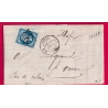 N°14 PARIS D3 60 D3 LOSANGE DS3 POUR ST OMER PAS DE CALAIS LETTRE COVER