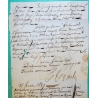 CAD TYPE 12 VOUZIERS ARDENNES POUR VERDUN MEUSE 1837 LETTRE COVER FRANCE