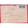 N°29 PAIRE GC 902 CHARNY YONNE POUR AUXERRE DEVANT DE LETTRE FRONT COVER