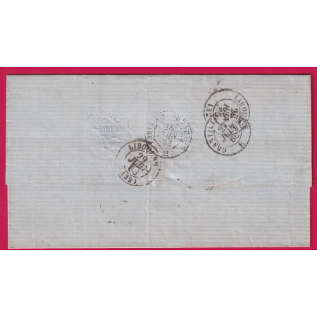 N°29 PC DU GC 1377 ECOUCHE ORNE RARE NON SIGNALE PAR POTHION POUR LIBOURNE GIRONDE LETTRE COVER