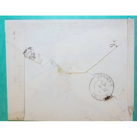 CAD TYPE 14 TAUVES PUY DE DOME TAXE MANUSCRITE 12 TRIPLE PORT POUR ISSOIRE 1847 LETTRE COVER FRANCE