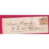 N°21 PARIS POTHION 1520 BUREAU G LOSANGE G POUR PARIS 1863 LETTRE COVER