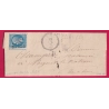 N°22 VARIETE PIQUAGE PC DU GC 1420 ESSAI ORNE CAD TYPE 22 POUR NOGENT LE ROTROU EURE ET LOIR INDICE 17 LETTRE COVER