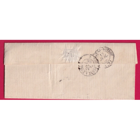 N°22 VARIETE PIQUAGE PC DU GC 1420 ESSAI ORNE CAD TYPE 22 POUR NOGENT LE ROTROU EURE ET LOIR INDICE 17 LETTRE COVER
