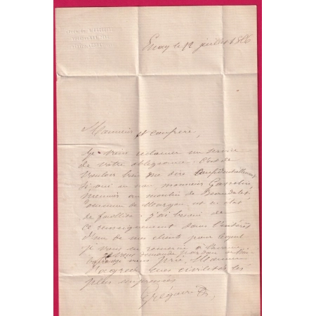 N°22 VARIETE PIQUAGE PC DU GC 1420 ESSAI ORNE CAD TYPE 22 POUR NOGENT LE ROTROU EURE ET LOIR INDICE 17 LETTRE COVER