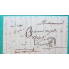 CAD TYPE 15A MONTFAUCON DU VELAY HAUTE LOIRE + CURSIVE DUNIERES POUR LYON RHONE 1844 LETTRE COVER FRANCE
