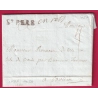 MARQUE ST PERE EN RETZ LOIRE INFERIEURE LENAIN N°1A 1787 POUR ISLE DE BOUIN VENDEE INDICE 24 LETTRE COVER