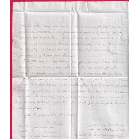 MARQUE ST PERE EN RETZ LOIRE INFERIEURE LENAIN N°1A 1787 POUR ISLE DE BOUIN VENDEE INDICE 24 LETTRE COVER