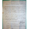 CAD TYPE 15A MONTFAUCON DU VELAY HAUTE LOIRE + CURSIVE DUNIERES POUR LYON RHONE 1844 LETTRE COVER FRANCE