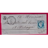 N°14 PC 3937 JAUJAC ARDECHE CAD TYPE 22 POUR ENTRAIGUES 1860 LETTRE COVER