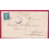N°22 PC DU GC 2832 PETRETO ET BICCHISANO CORSE POUR AJACCIO INDICE 18 LETTRE COVER