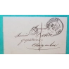 CAD TYPE 13 COMPIEGNE OISE CL CORRESPONDANCE LOCALE TAXE 1 POUR CHOISY AU BAC 1838 LETTRE COVER FRANCE