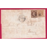 N°28 30 GC 508 BOEGE HAUTE SAVOIE POUR ANNECY DOUBLE PORT LETTRE COVER