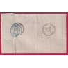 N°90 LES ECHELLES SAVOIE BM PONT DE BEAUVOISIN POUR CHAMBERY LETTRE COVER ETIQUETTE PUB