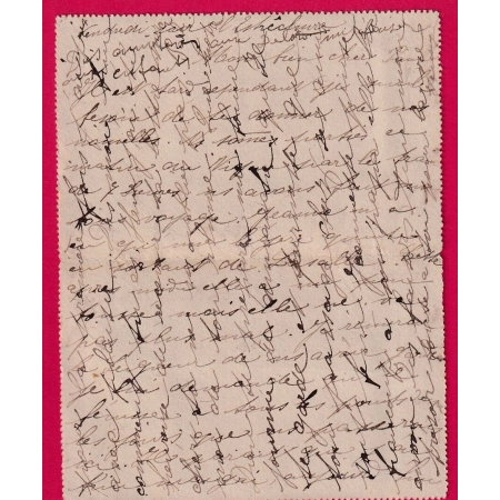 ENTIER SAGE CAD TYPE 25 L'ESTRECHURE GARD 1890 POUR ST ANTOINE DE BREUILH T25 AU DOS DORDOGNE INDICE 17 LETTRE COVER