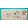 CAD TYPE 15 AMBERT PUY DE DOME POUR ORAN ALGERIE 1845 LETTRE COVER FRANCE