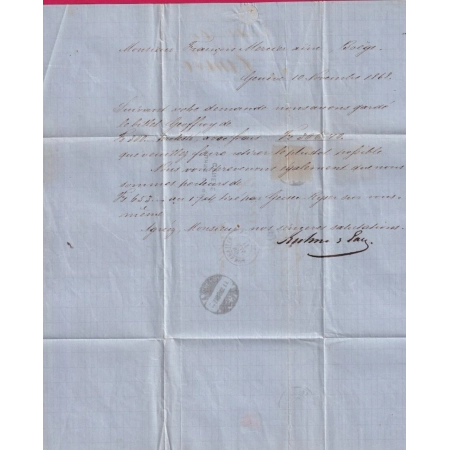 SUISSE N° 36 PAIRE GENEVE A TARIF FRONTALIER ENTREE SUISSE BONNEVILLE POUR BOEGE HAUTE SAVOIE FRANCE COVER