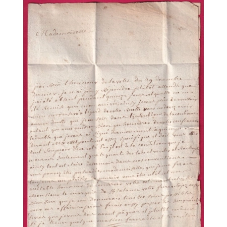 MARQUE PONTIVY MORBIHAN 1786 POUR QUIMPER FINISTERE LETTRE COVER