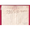 DEBOURSE MANUSCRIT DE MORTAIN MANCHE AMELIORATION DE DATE 1753 DEPART LE HAVRE SEINE INFERIEURE LETTRE COVER