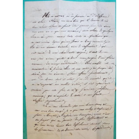 CAD TYPE 15 AMBERT PUY DE DOME POUR ORAN ALGERIE 1845 LETTRE COVER FRANCE