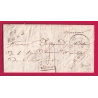 CURSIVE 54 BAUD MORBIHAN CAD TYPE 14 PONTIVY POUR LANION COTES DU NORD 1843 INDICE 10 LETTRE COVER