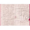 CURSIVE 54 BAUD MORBIHAN CAD TYPE 14 PONTIVY POUR LANION COTES DU NORD 1843 INDICE 10 LETTRE COVER