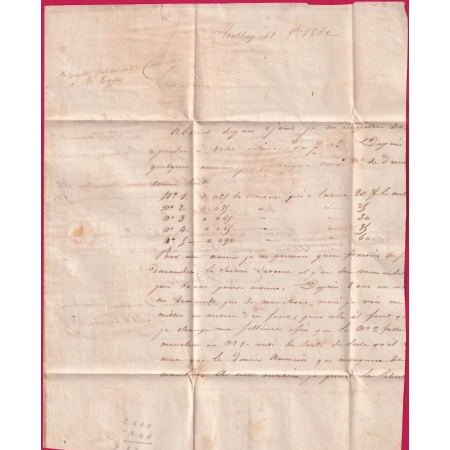 N°14 PC 2242 NEUFCHATEAU VOSGES OR A IDENTIFIER POUR CHAUMONT HAUTE MARNE LETTRE COVER