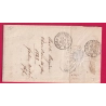 N°22 GC 28 AILLEVILLERS HAUTE SAONE CAD TYPE 22 TEXTE LA CHAUDEAU POUR BARR BAS RHIN LETTRE COVER