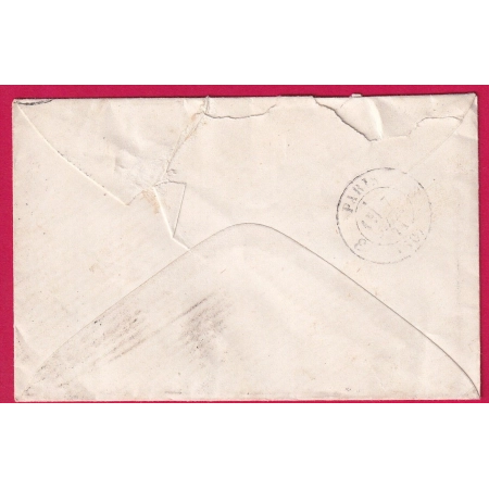 N°22 GC 173 CAD TYPE 24 ARQUIAN NIEVRE INDICE 15 1871 TARDIF POUR PARIS LETTRE COVER