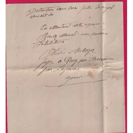 N°90 CAD LEZINNES YONNE BOITE RURALE E PACY SUR ARMANCON POUR CERISIERS LETTRE COVER