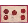 N°82 89 98 PARIS 7 AFFRANCHISSEMENTS 7 POUR AIX EN PROVENCE BOUCHES DU RHONE LETTRE COVER