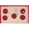 N°82 89 98 PARIS 7 AFFRANCHISSEMENTS 7 POUR AIX EN PROVENCE BOUCHES DU RHONE LETTRE COVER