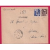 GANDON 1946 LA MACHINE NIEVRE RECOMMANDE PROVISOIRE POUR MACON LETTRE COVER