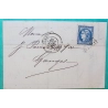 N°45B CERES BORDEAUX BELLE COULEUR GC 2659 NIMES GARD POUR GANGES HERAULT FEVRIER 1871 LETTRE COVER FRANCE