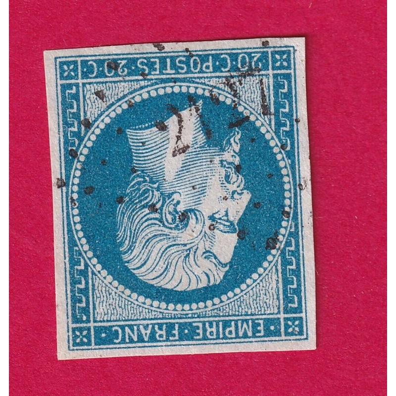 N°14 PC 2127 MONTOLIEU AUDE COTE OBLITERATION 60€ TIMBRE BRIEFMARKEN STAMP FRANCE