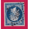 N°14 BLEU FONCE PC 2167 MORNANT RHONE COTE OBLITERATION 40€ TIMBRE BRIEFMARKEN STAMP FRANCE