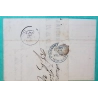 N°45B CERES BORDEAUX BELLE COULEUR GC 2659 NIMES GARD POUR GANGES HERAULT FEVRIER 1871 LETTRE COVER FRANCE