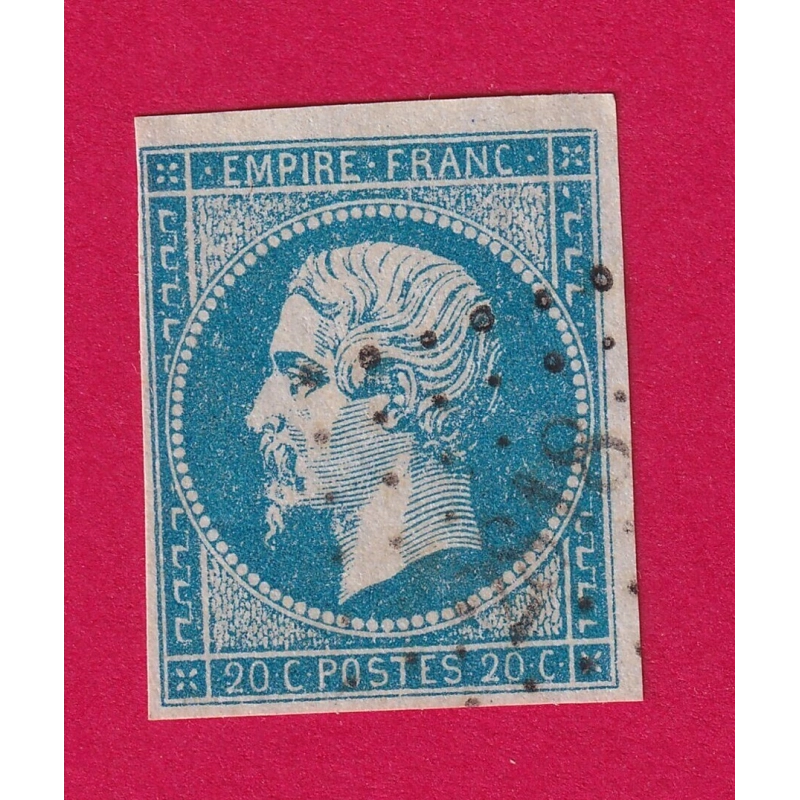N°14 PC 2818 SATILLIEU ARDECHE COTE OBLITERATION 50€ SUR BLEU TIMBRE BRIEFMARKEN STAMP FRANCE