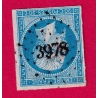 N°14 PC 3978 BOLLWILLER HAUT RHIN COTE OBLITERATION 90€ SUR BLEU TIMBRE BRIEFMARKEN STAMP FRANCE