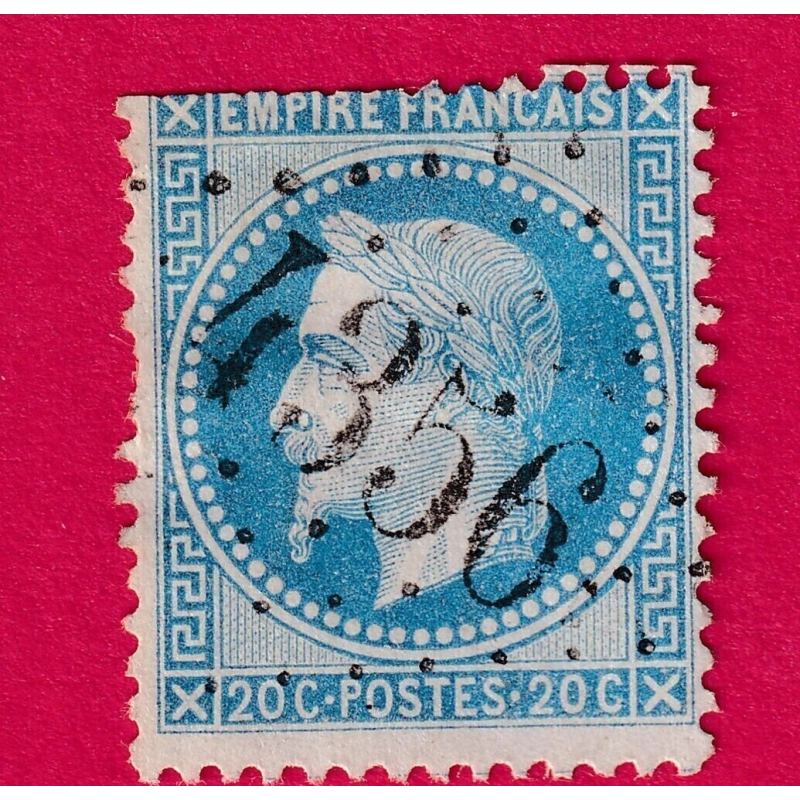 N°29 GC 4356 YGRANDE D' ALLIER COTE OBLITERATION 60€ SUR BLEU TIMBRE BRIEFMARKEN STAMP FRANCE