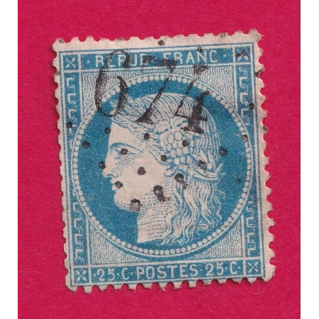 N°60 GC 674 BULLES OISE COTE OBLITERATION 60€ SUR BLEU TIMBRE BRIEFMARKEN STAMP FRANCE