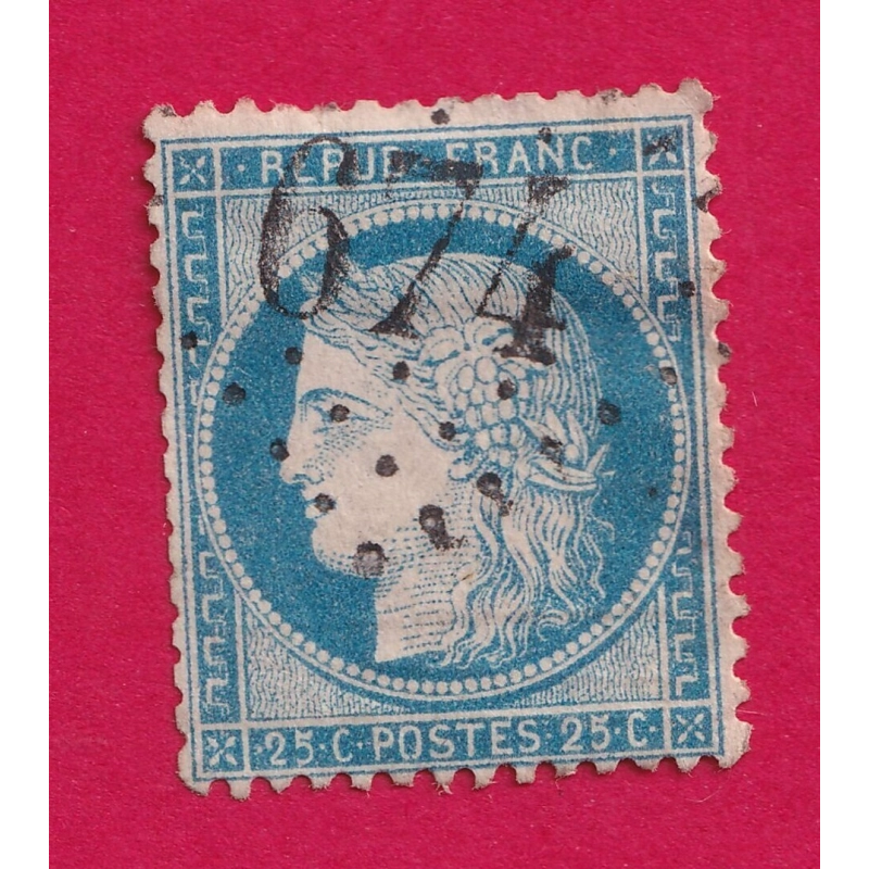 N°60 GC 674 BULLES OISE COTE OBLITERATION 60€ SUR BLEU TIMBRE BRIEFMARKEN STAMP FRANCE