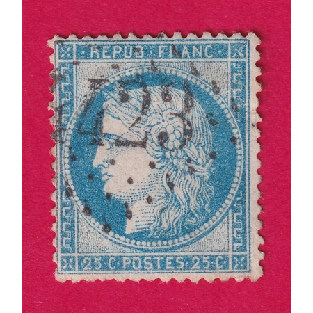 N°60 GC 4423 CHENOISE SEINE ET MARNE COTE OBLITERATION 90€ SUR BLEU TIMBRE BRIEFMARKEN STAMP FRANCE