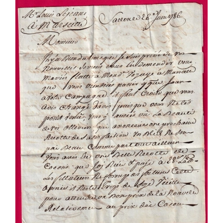 MARQUE MANUSCRIT SALON DE PROVENCE BOUCHES DU RHONE LENAIN N°1 INDICE 14 POUR MARSEILLE LETTRE COVER
