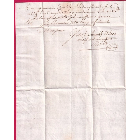 MARQUE MORLAIX FINISTERE 35mm LENAIN N°14 INDICE 18 POUR PARIS 1763 LETTRE COVER