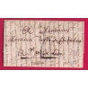 MARQUE 34 CHATEAUNEUF DE BRETAGNE ILLE ET VILAINE 1823 INDICE 13 POUR ST POL DE LEON LETTRE COVER FRANCE