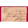 SERVICE DU ROI FORT ROYAL MARTINIQUE1819 POUR FORT ROYAL FORT DE FRANCE LETTRE COVER FRANCE