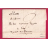 MARQUE 12 ORGON 1825 INDICE 12 POUR LE VAUCLUSE LETTRE COVER FRANCE