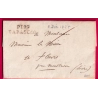 MARQUE P12P TARASCON BOUCHES DU RHONE POUR FEURS 1827 INDICE 11 LOIRE LETTRE COVER FRANCE