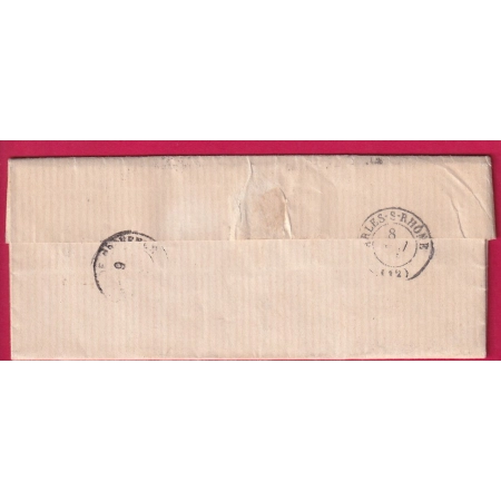 N°22 GC 2283 MAUSSANNE BOUCHES DU RHONE INDICE 12 POUR MAILLANNE ST REMY DE PROVENCE CAD TYPE 22 LETTRE COVER FRANCE